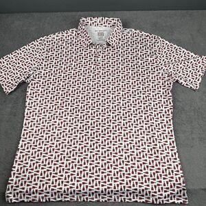 Acres Down South Golf Polo Shirt Men's 3XL Red White Golf Preppy
